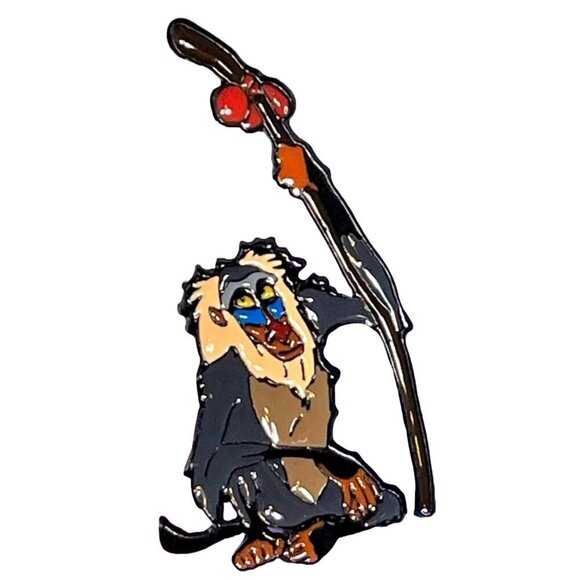 Rafiki Monkey Lapel Pin Lion King Monkey Staff Badge Brooch Accessories Jewelry - Picture 1 of 5